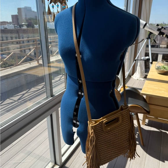 Maje Tan Fringe Tote Bag - Picture 5 of 8